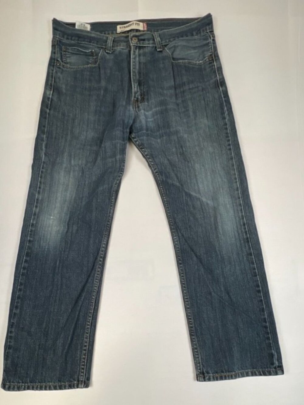 Levi's 505 Men 36 30 Inseam Blue Medium Wash Straight Fit Denim Jeans